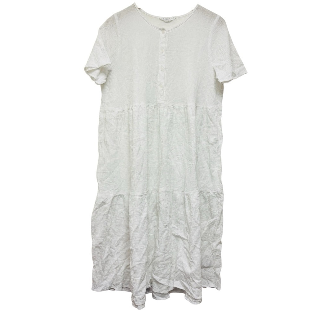 Urban Renewal Remnants Gauzy Tiered Cotton Dress - Picture 2 of 11